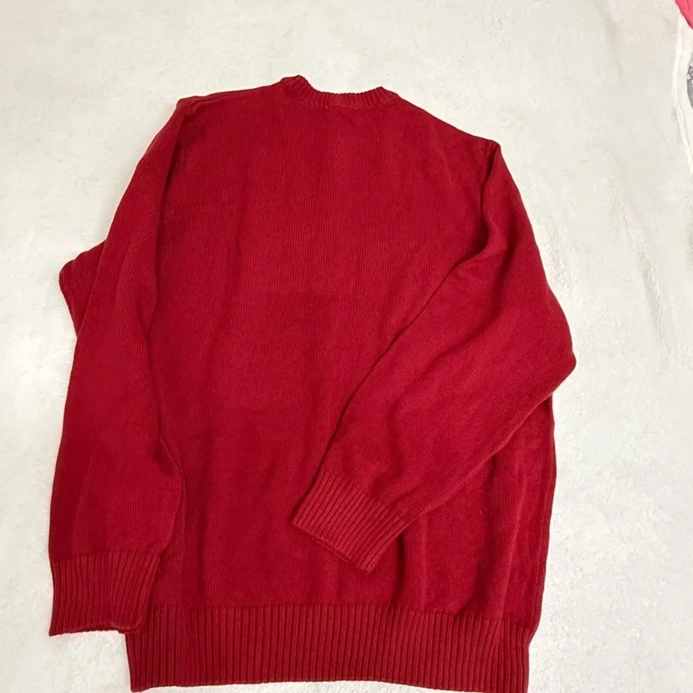 Dockers Festive Red Crewneck Sweater